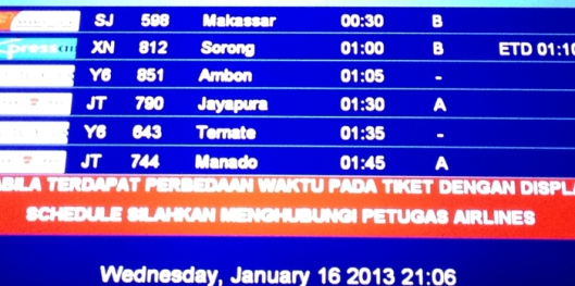 Flight Schedule.